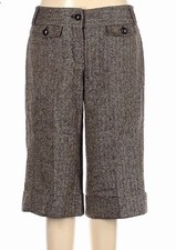 Ted Baker | Vintage Brown Marled Wool Wide Leg Culottes, Size 3 UK10