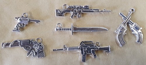 12x miniature tiny silver tone - silver,