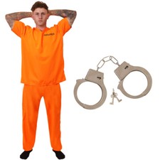 MENS PRISONER COSTUME ORANGE