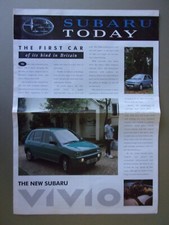 SUBARU RANGE orig 1992 UK Mkt Sales Brochure - SVX Coupe MV Pick-up  Sumo Justy