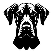 Doberman Dog Face Vinyl Decal Sticker Art Wall Home Various Colours