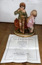 Large Capodimonte 'Naughty Boy' Figurine ~ Merli ~ Excellent ~ Rare ~ COA