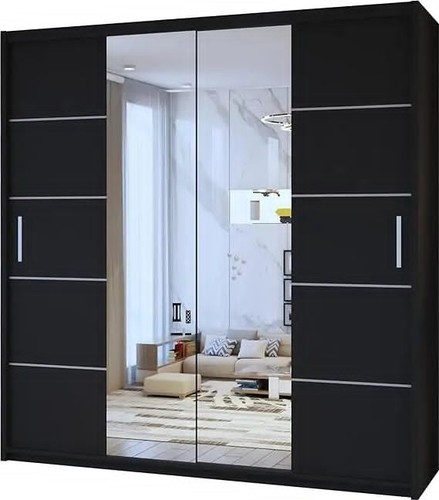Sliding wardrobe with - wardrobe, mirror