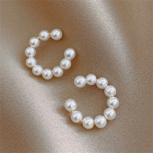 Korean pearl ear cuff - ear,