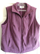 ladies preowned ewm windbreaker fleece 18-20 purple,,