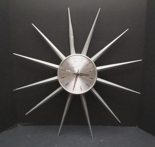 Vtg silver sunburst starburst - silver,