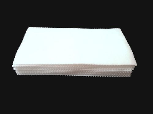 White fleece nappy liners - white,
