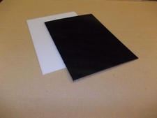 3 mm A4 HDPE Sheet (300 grade) 297 mm x 210 mm Black-Natural