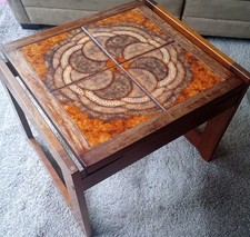 VINTAGE TEAK/TILE TABLE 
