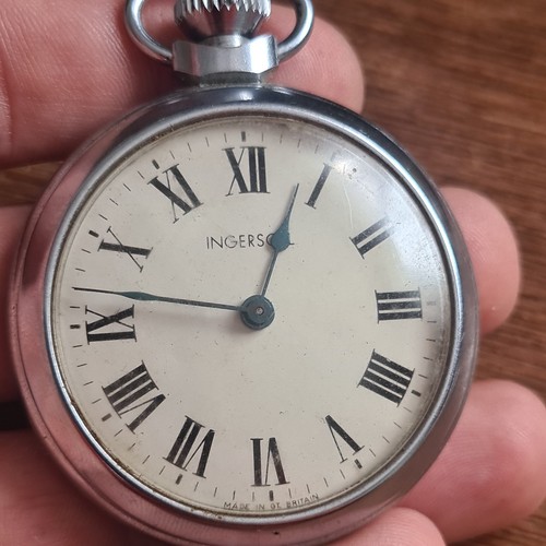 Vintage metal ingersoll pocket - ingersoll,
