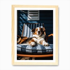 Dog Sleeping In A Lounge Chair