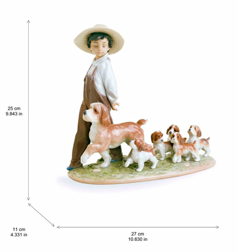 Lladró porcelain boy with - lladró,