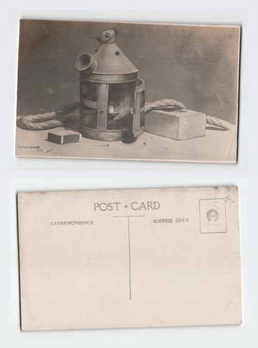 Vintage postcard still life - still,