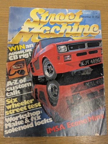 Street machine december - machine, 1981