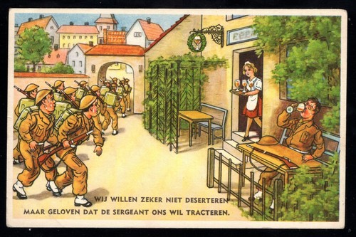 Military postcard illustration - military,
