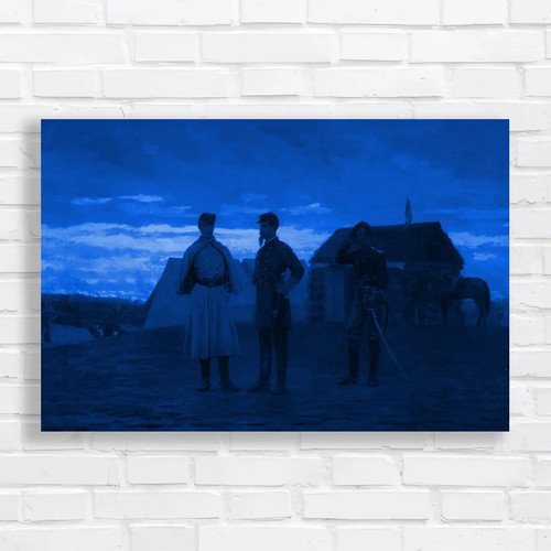 Civil war soldiers blue canvas - blue,