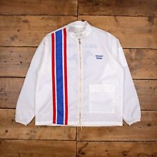 Vintage Ebert Sportswear Windbreaker Jacket L 80s Horse Racing White