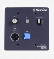 Clear-Com HB-702, 2-Channel Remote Headset Station, Full-duplex Headset Station