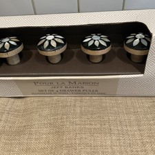 SET OF 4 DRAWERS PULLS HANDMADE IN INDIA - POUR LA MAISON JEFF BANKS