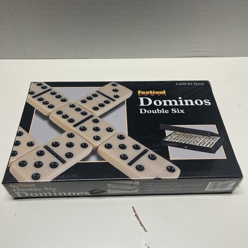 Double six catalin dominoes - catalin,