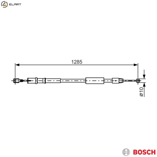 Cable pull parking brake 987 - pull,