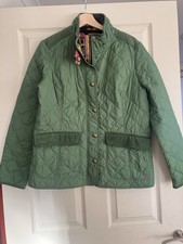 Joules Green Quilted Jacket Size 16