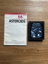 Atari Asteroids 2600 Game Retro Arcade Classic, With User Manual