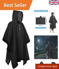 Reusable Rain Poncho with