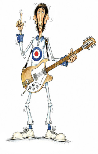 Pete townshend caricature - pete,