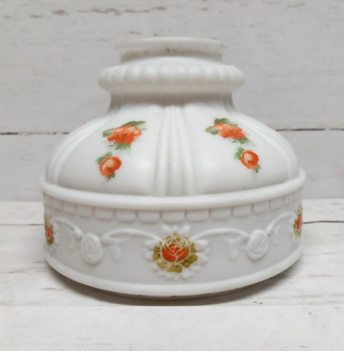 Oil lamp shade with - oil, floral