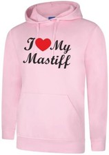 I Love My Mastiff Dog Gift Present Unisex Hoody Hoodie Hooded Sweatshirt