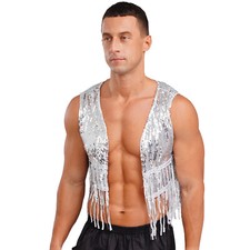 Men Sequin Waistcoat