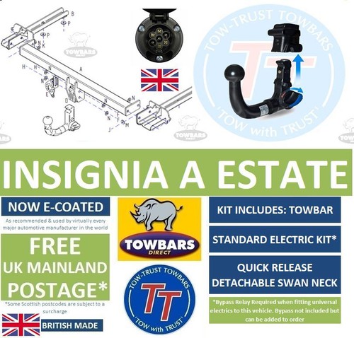 Detachable towbar vauxhall - detachable,