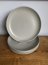 Habitat Grey Stoneware Dinner Plates X4. 26cm