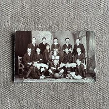 Dundee North End FC Early Real Photo Postcard With Cup And Mascot