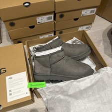 UGG Classic Ultra Mini Women’s Boot Grey - Size: UK 5 - Brand New