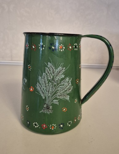Vintage hand painted enamel - hand,