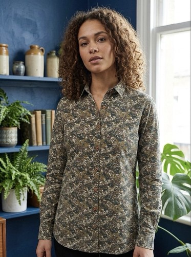 Harkila floral green brown - harkila,