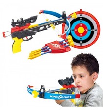 Kids Crossbow Set With Arrows Target Infrared Toy Gun Archery Shooting Game Boys
