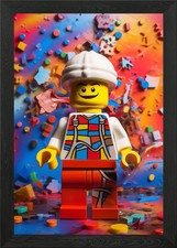 Colorful Lego Figure with