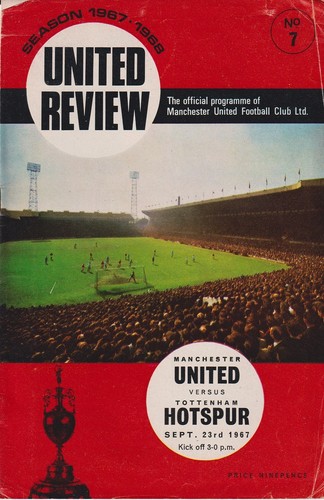 Football programme man utd - man,