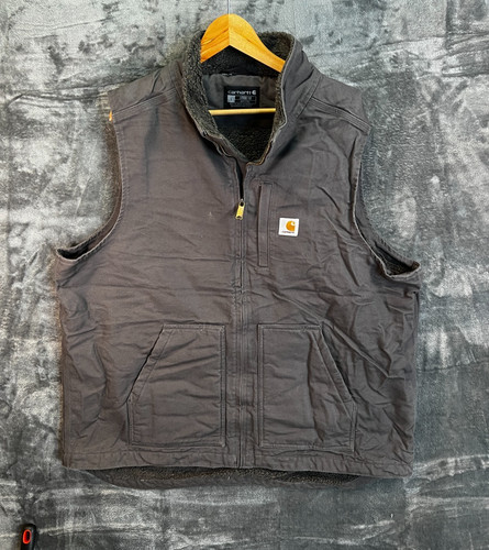 Carhartt sherpa gilet grey - gilet,