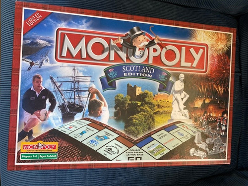 Monopoly board game scotland - board,