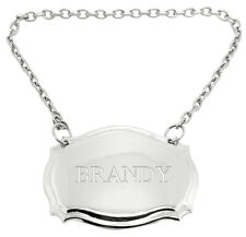 Brandy Engraved Silver Plated