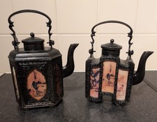 2 x Antique Shantou Pewter