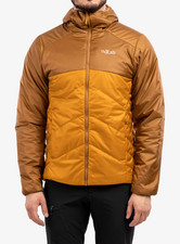 MENS RAB XENON 2.0 INSULATED PACKABLE JACKET - ALL UK SIZES - CARAMEL/BUTTERNUT