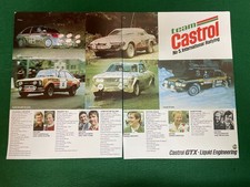 TEAM CASTROL NO 5 INTERNATIONAL RALLYING CHEVETTE RS 1800 T ADVERT A4 X2 FILE 53