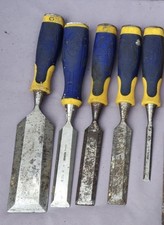 5 x Irwin Marples Wood Chisels  - Used/worn Condition