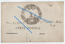 WW1 soldier hand drawn cap badge SWB 2nd South Wales Borderers A J Bray Rouen