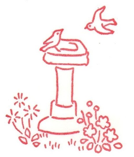 Vintage embroidery transfer - embroidery,